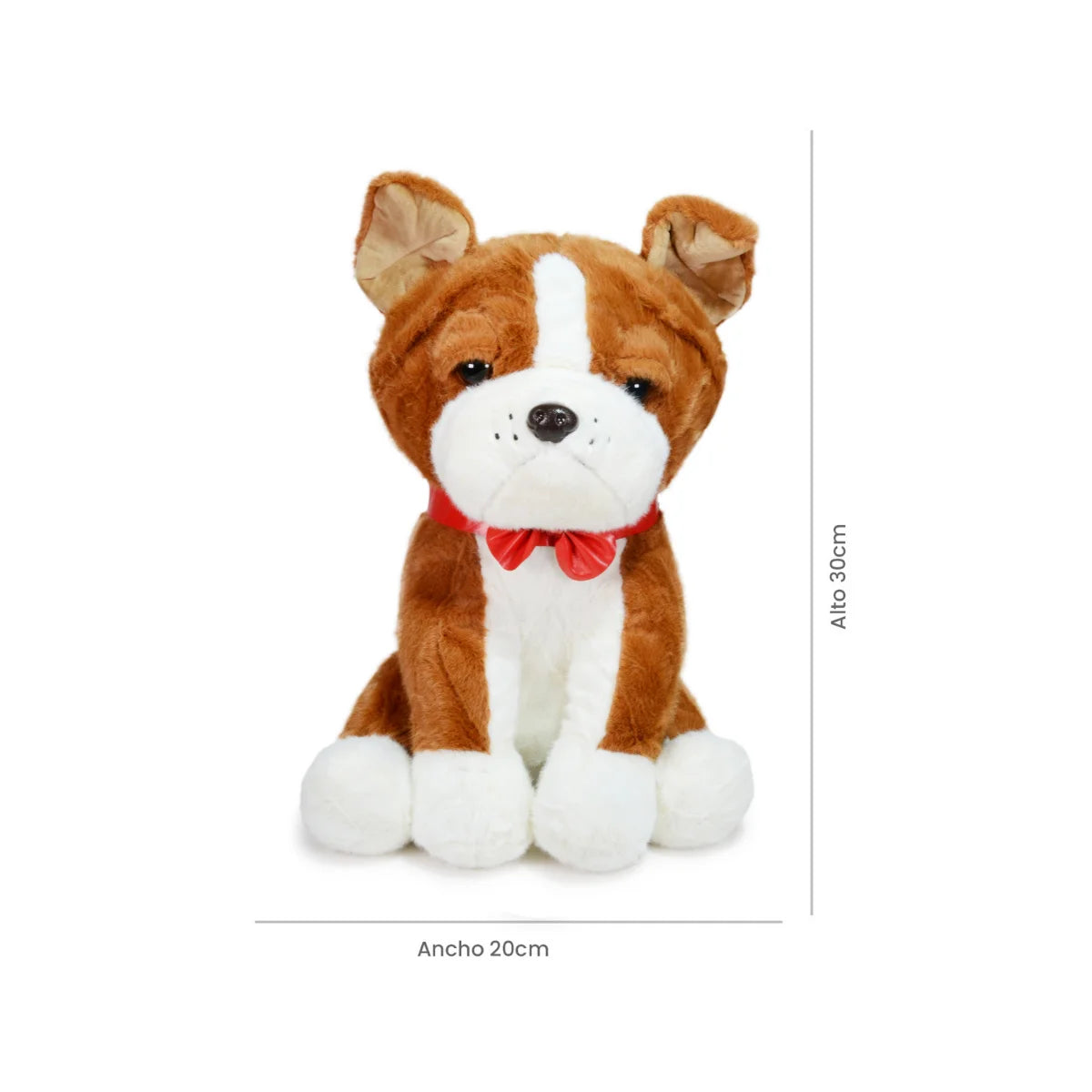 Perrito de peluche Totopo 28 cm café