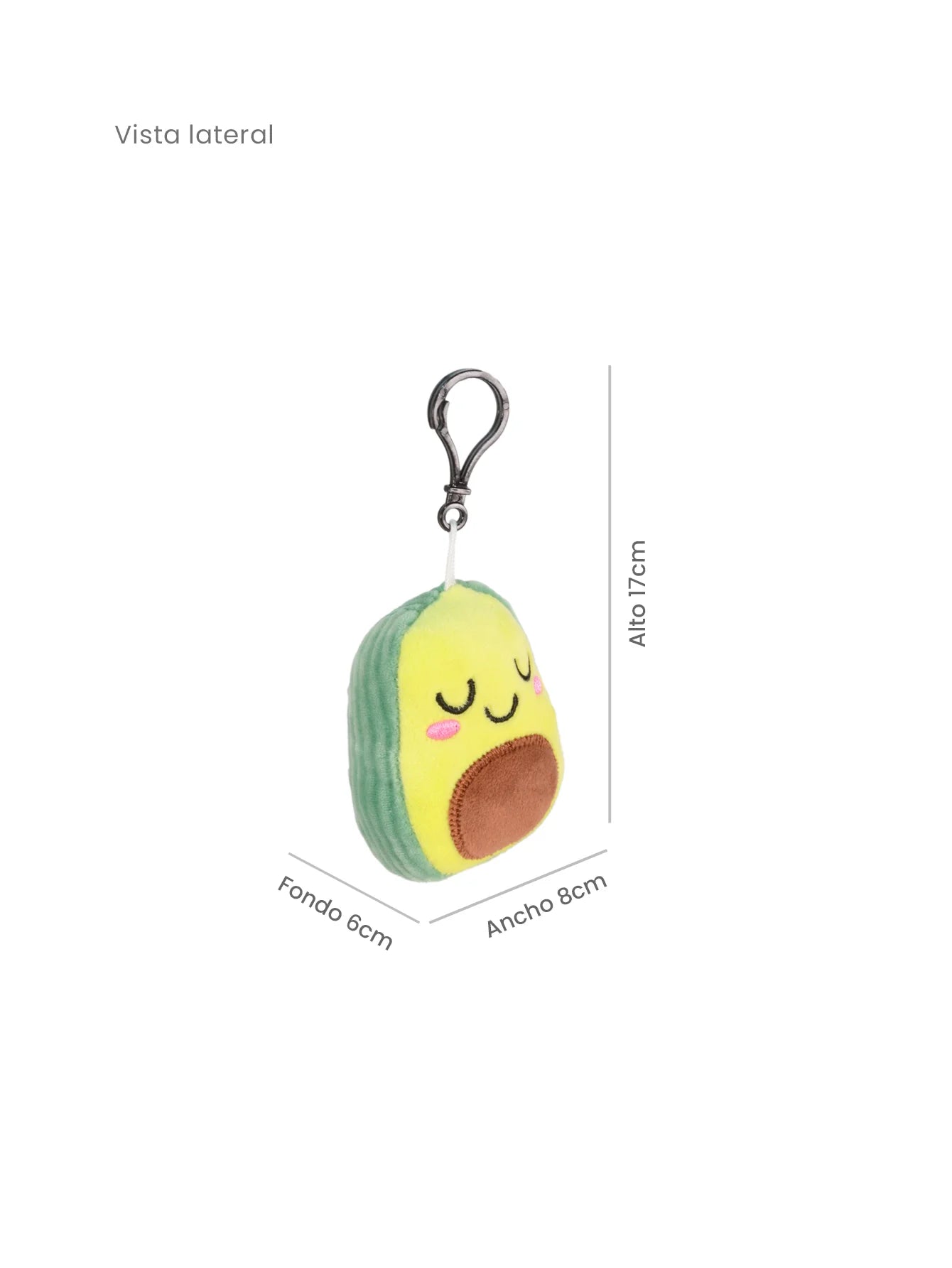 Aguacate de peluche Antillano 10 cm