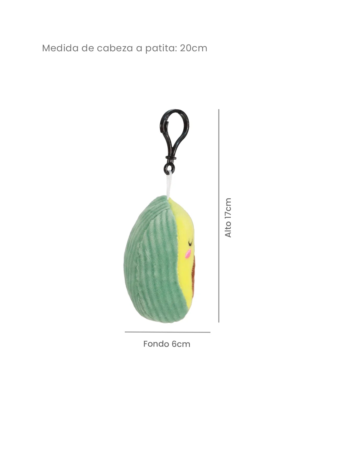 Aguacate de peluche Antillano 10 cm