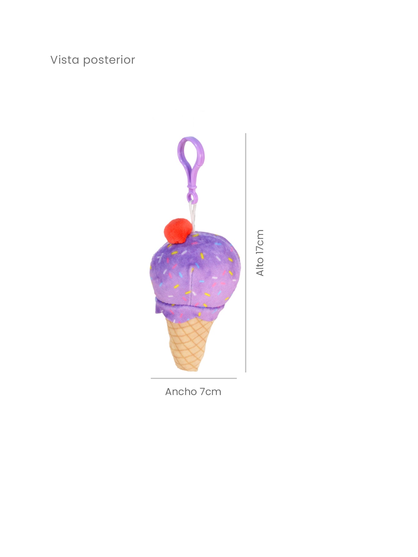 Kit de Llaveros Nieve 20 Piezas – Rosa y Morado
