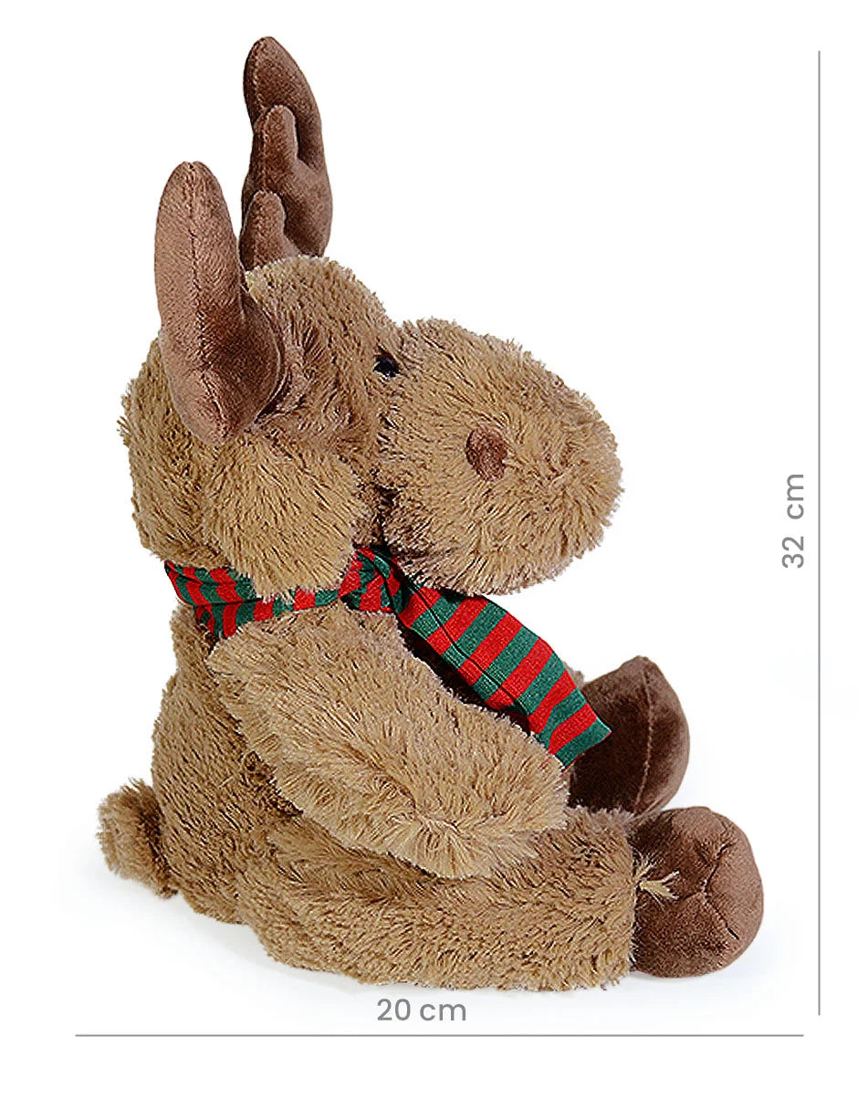 Reno de Peluche Castaña 24 cm