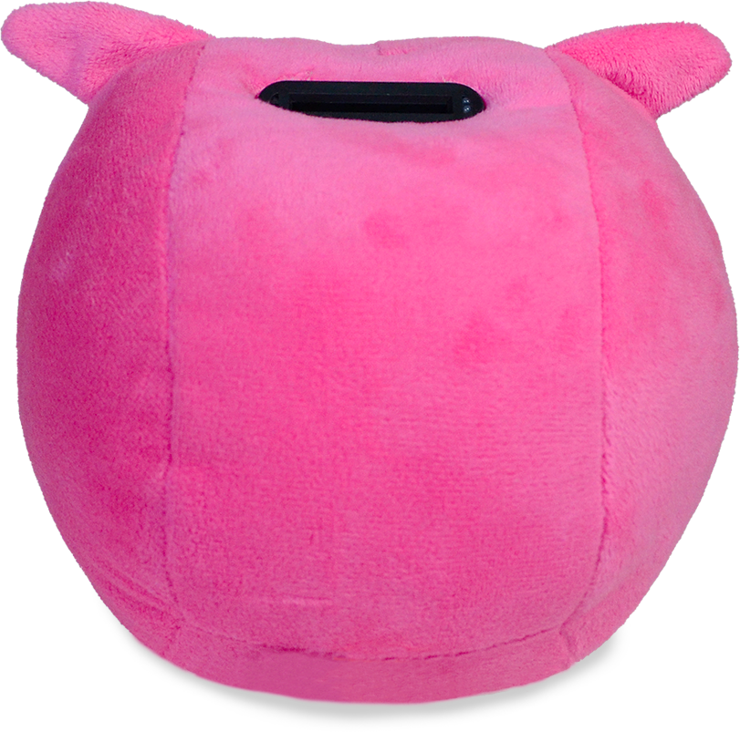 ALCANCIA BUHO 25cm - ROSA