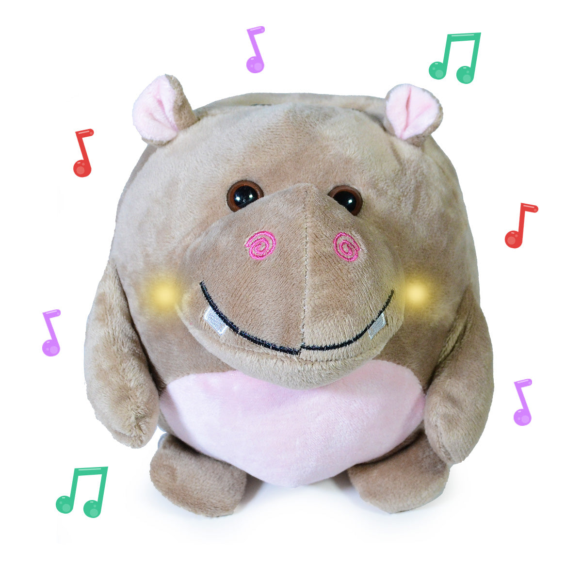 Alcancía Hipopótamo con luces y sonido 25cm