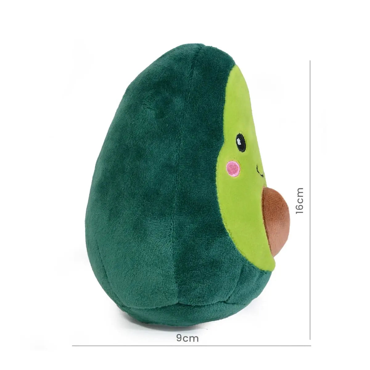 Aguacate de Peluche Sonriente 15 cm