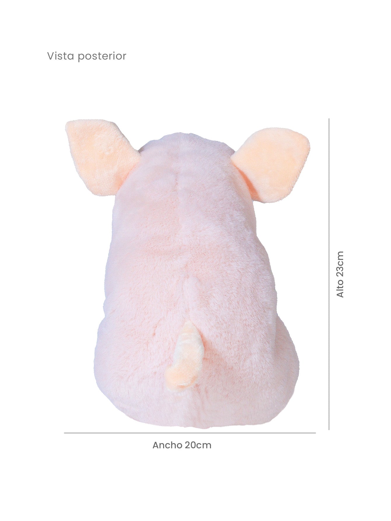 Peluche Cerdo Puerquiño 20cm rosa