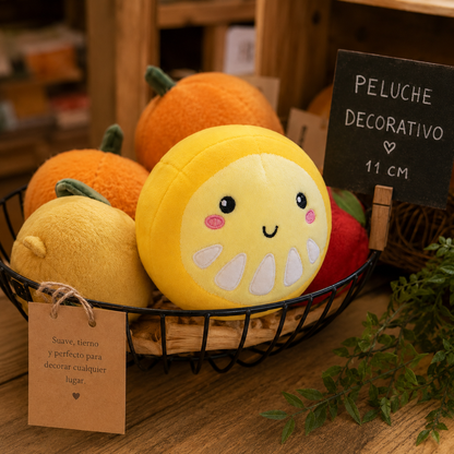 Limón de Peluche Sonriente 8 cm