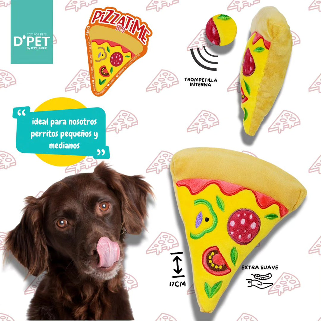 PIZZA PARA MASCOTAS 16cm - AMARILLO