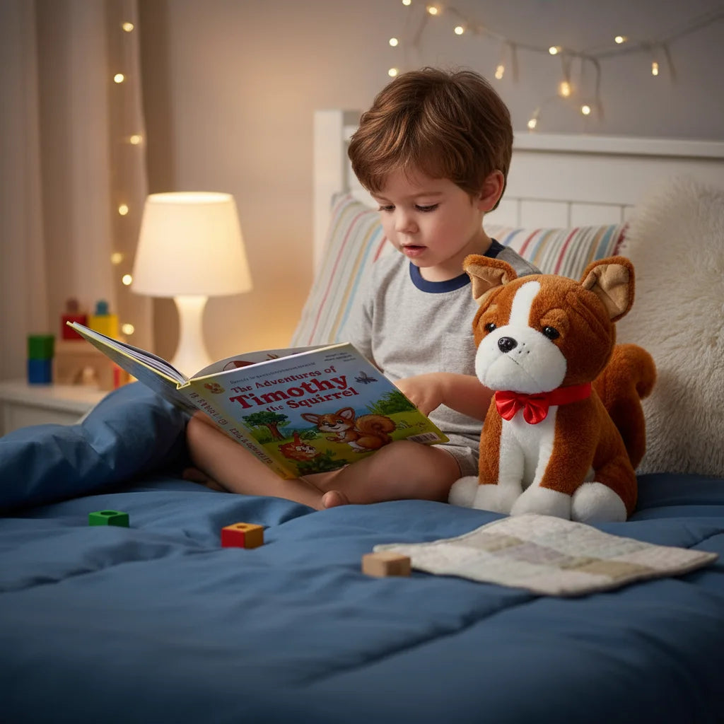 Perrito de peluche Totopo 28 cm café