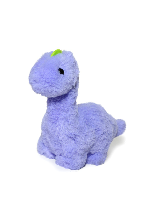 Dino Piecito Miniatura 14cm Morado - Dinosaurio Suave Portátil