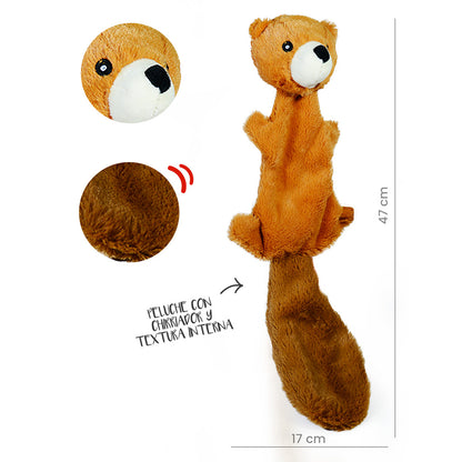 ARDILLA PARA MASCOTAS 50cm - CAFÉ