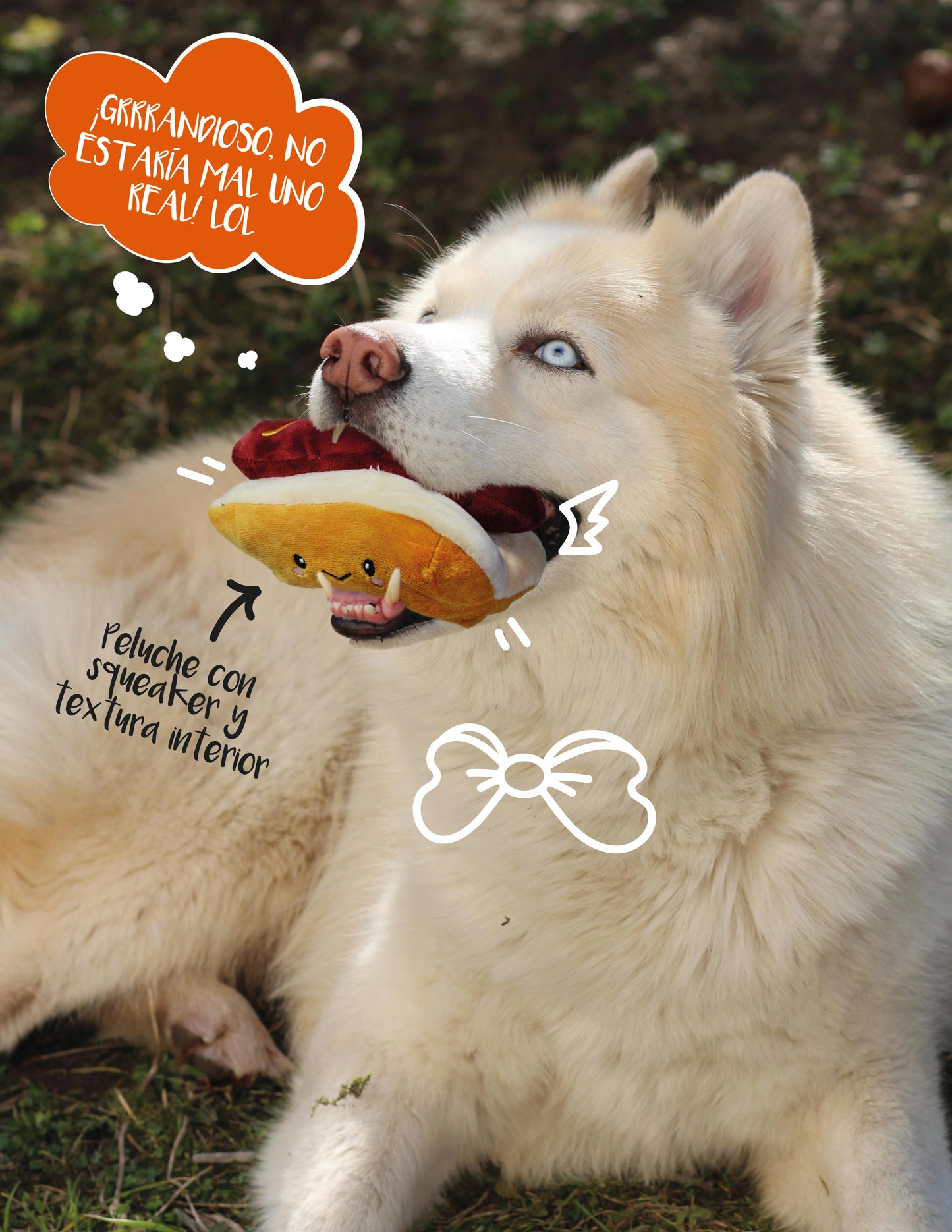 HOT DOG PARA MASCOTAS 16cm - ROJO