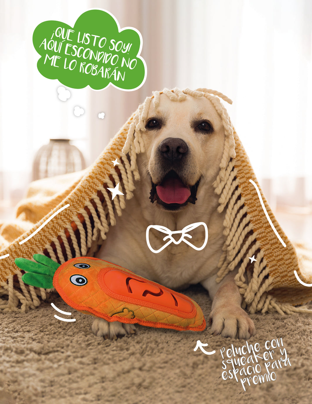 ZANAHORIA PARA MASCOTAS 30cm - NARANJA