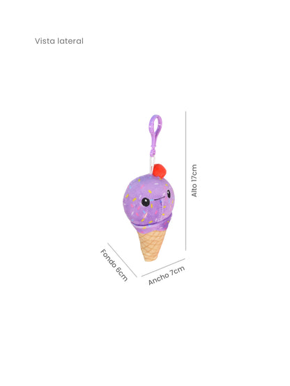 Kit de Llaveros Nieve 20 Piezas – Rosa y Morado