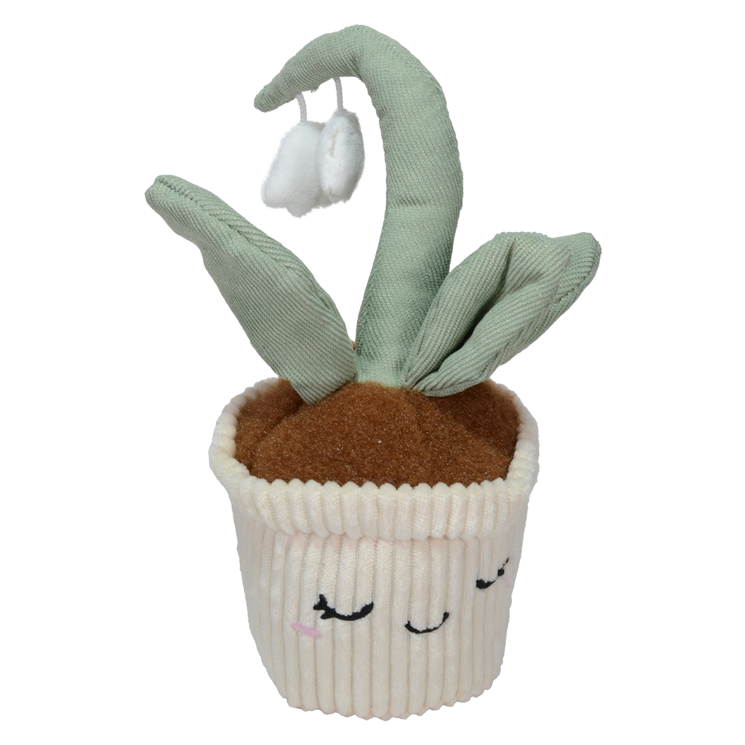 PELUCHE  DE  ORQUÍDEA ALEVILLA 22cm - BLANCO
