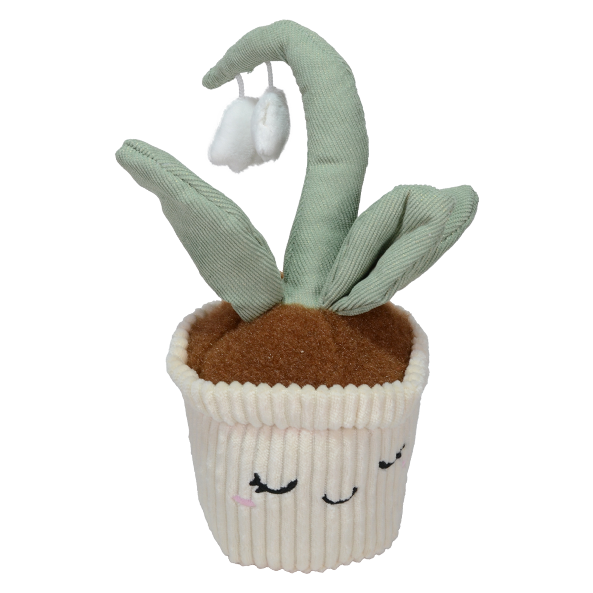 PELUCHE  DE  ORQUÍDEA ALEVILLA 22cm - BLANCO