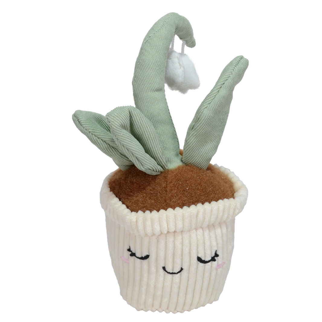 PELUCHE  DE  ORQUÍDEA ALEVILLA 22cm - BLANCO