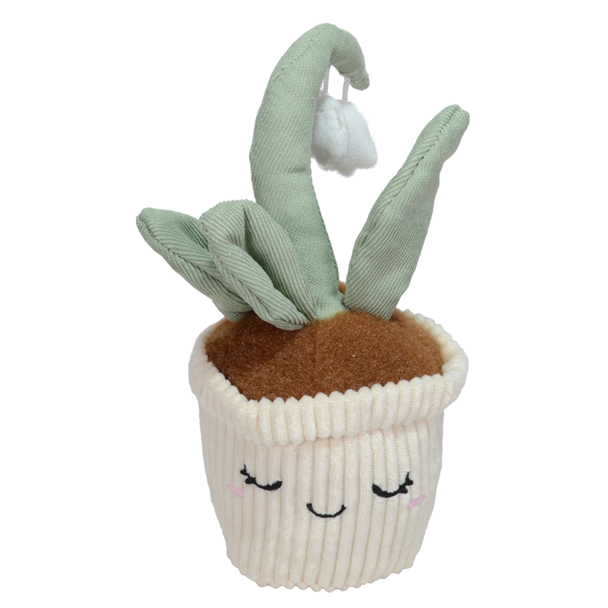 PELUCHE  DE  ORQUÍDEA ALEVILLA 22cm - BLANCO