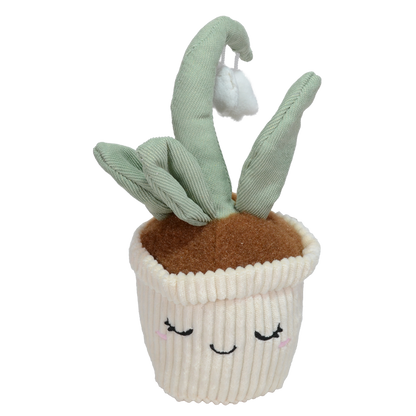 PELUCHE  DE  ORQUÍDEA ALEVILLA 22cm - BLANCO