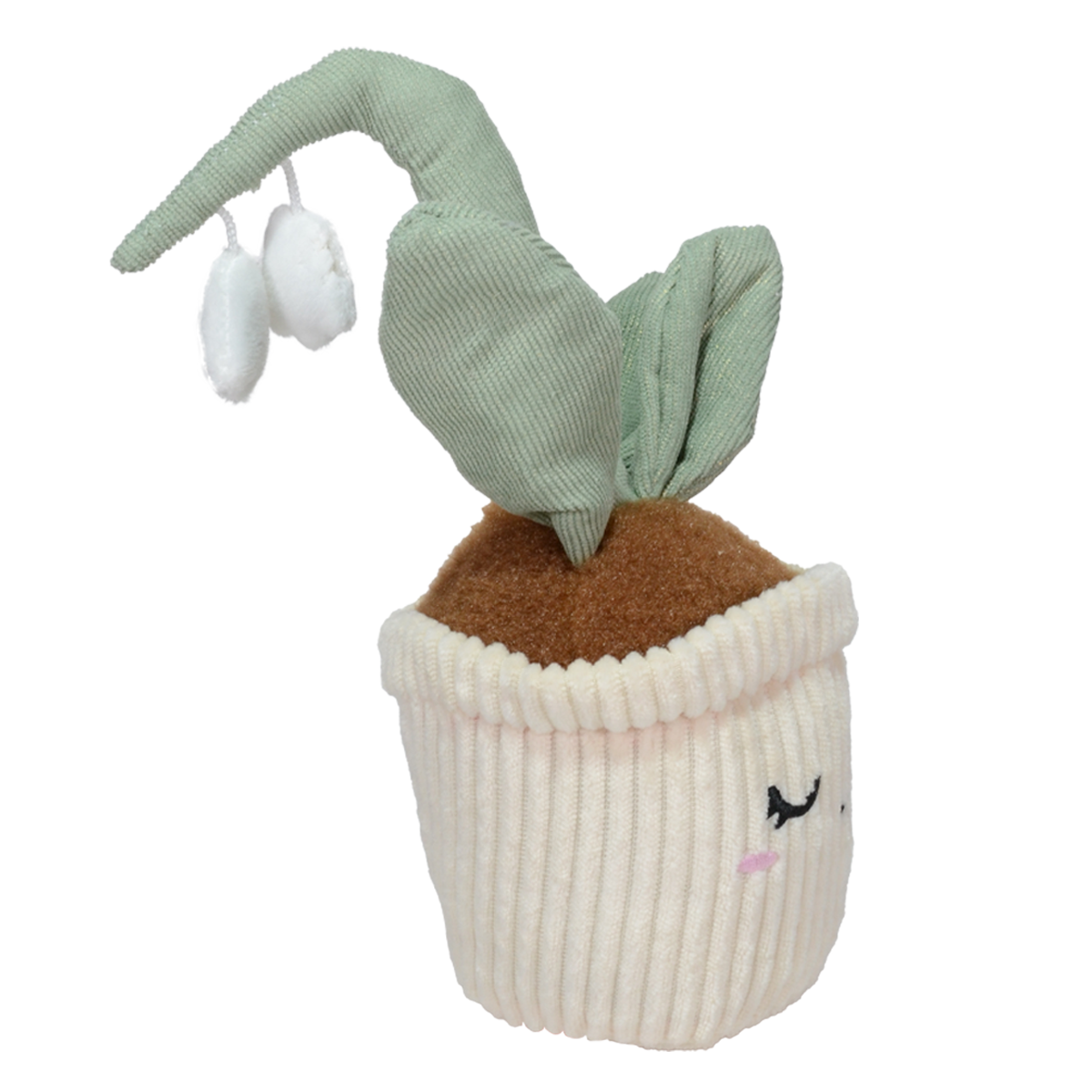 PELUCHE  DE  ORQUÍDEA ALEVILLA 22cm - BLANCO