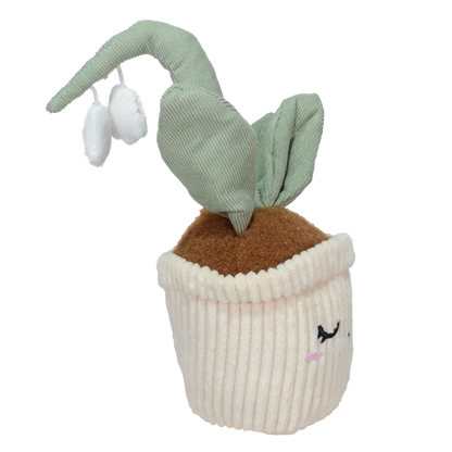 PELUCHE  DE  ORQUÍDEA ALEVILLA 22cm - BLANCO