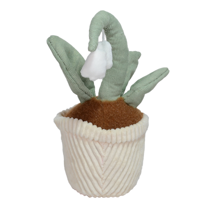 PELUCHE  DE  ORQUÍDEA ALEVILLA 22cm - BLANCO