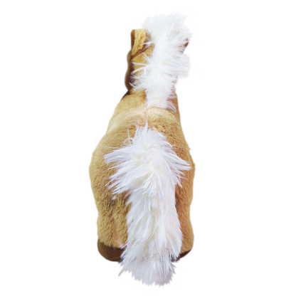 CABALLO SULTÁN PARADO 21CM -  BEIGE