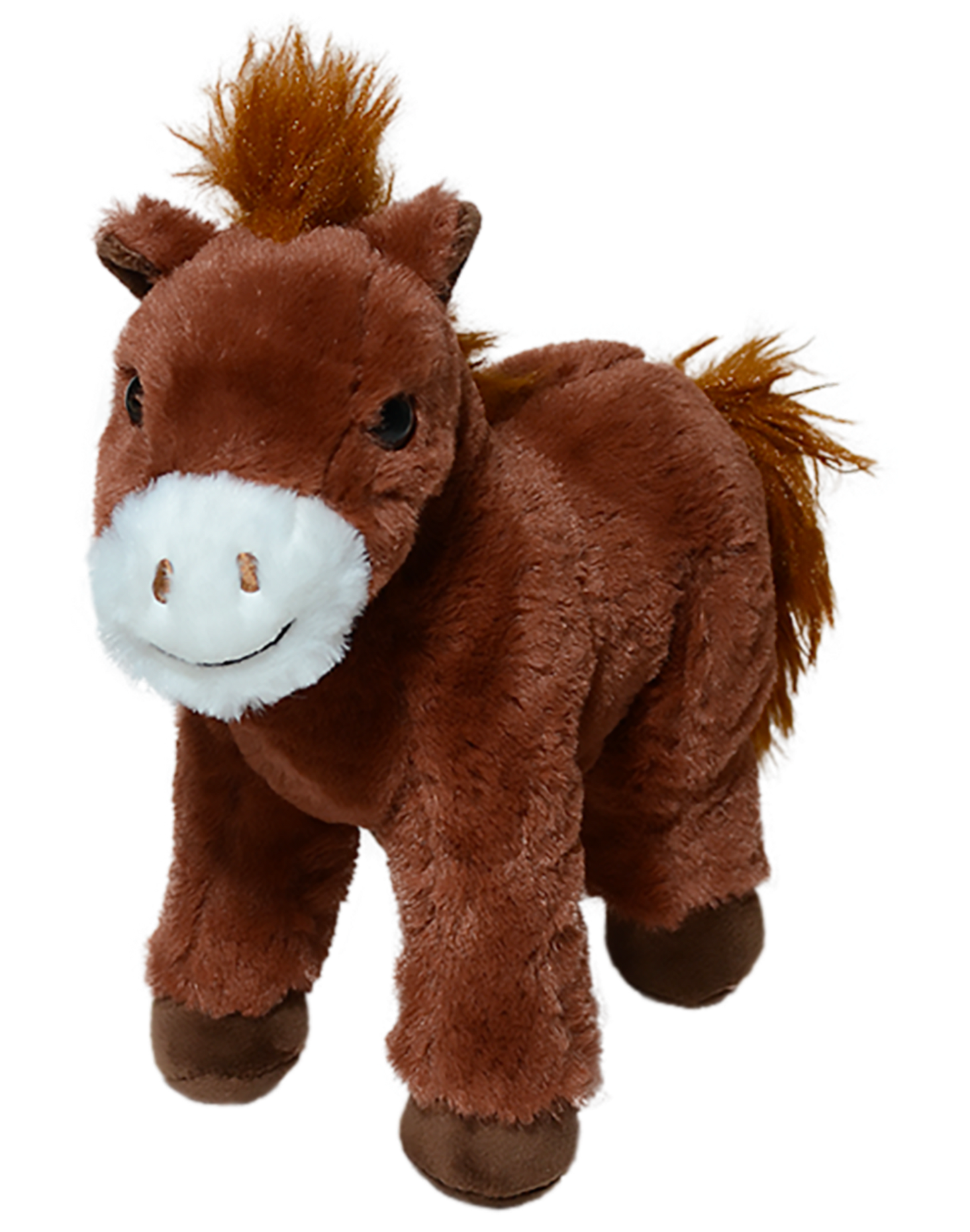 CABALLO SULTÁN PARADO 21CM -  CAFÉ