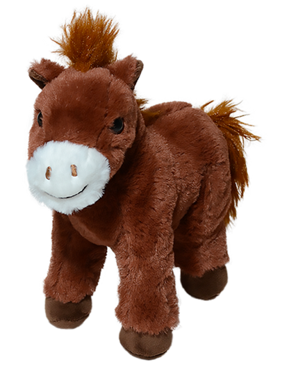 CABALLO SULTÁN PARADO 21CM -  CAFÉ