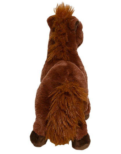 CABALLO SULTÁN PARADO 21CM -  CAFÉ