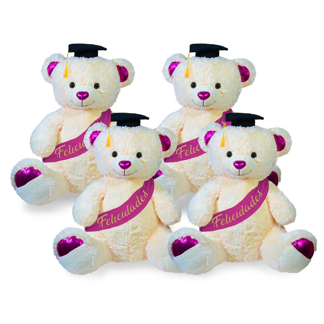 Paquete de peluches Osos Graduados 4 piezas