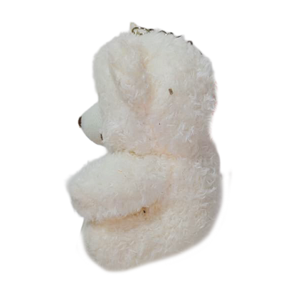 LLAVERO OSO 10cm - BLANCO