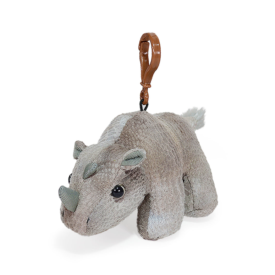 LLAVERO RINOCERONTE 14cm - GRIS