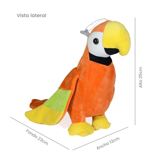 Guacamaya de Peluche Jess 25 cm