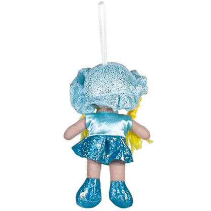 MUÑECA POMPÓN 15cm - AZUL