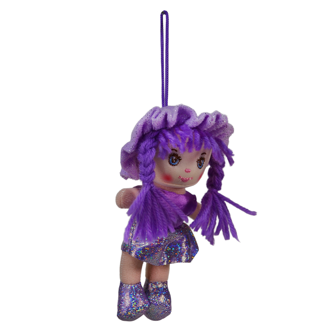 MUÑECA POMPÓN 15cm - MORADO