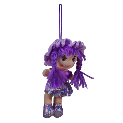 MUÑECA POMPÓN 15cm - MORADO