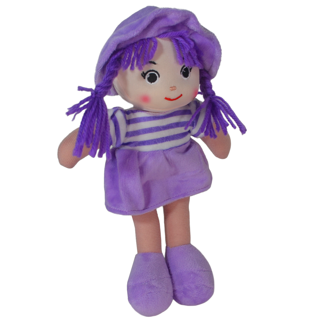 MUÑECA PECAS 25cm - MORADO
