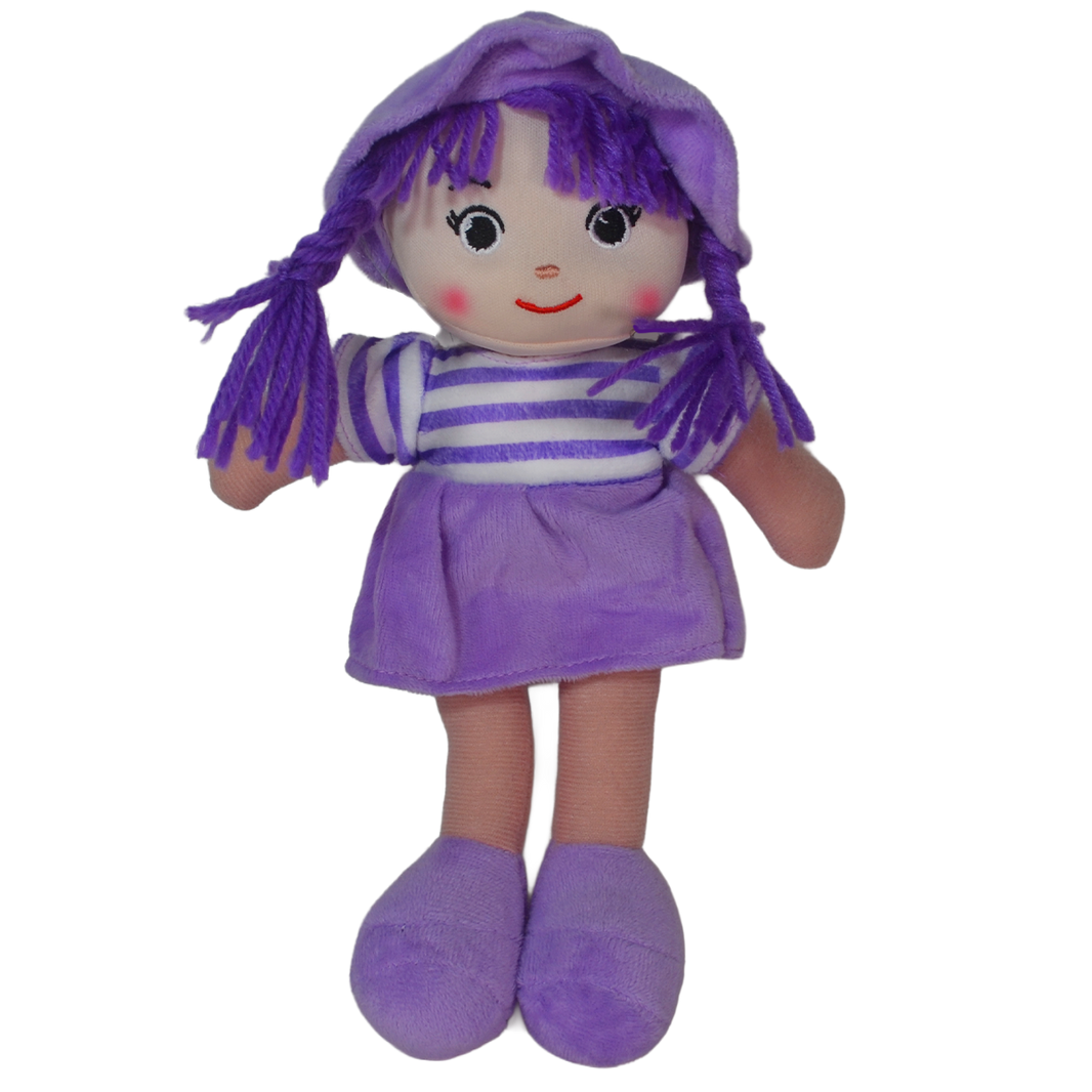 MUÑECA PECAS 25cm - MORADO