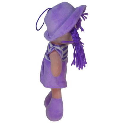 MUÑECA PECAS 25cm - MORADO