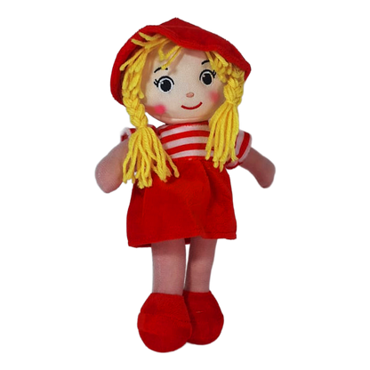 MUÑECA PECAS 25cm - ROJO
