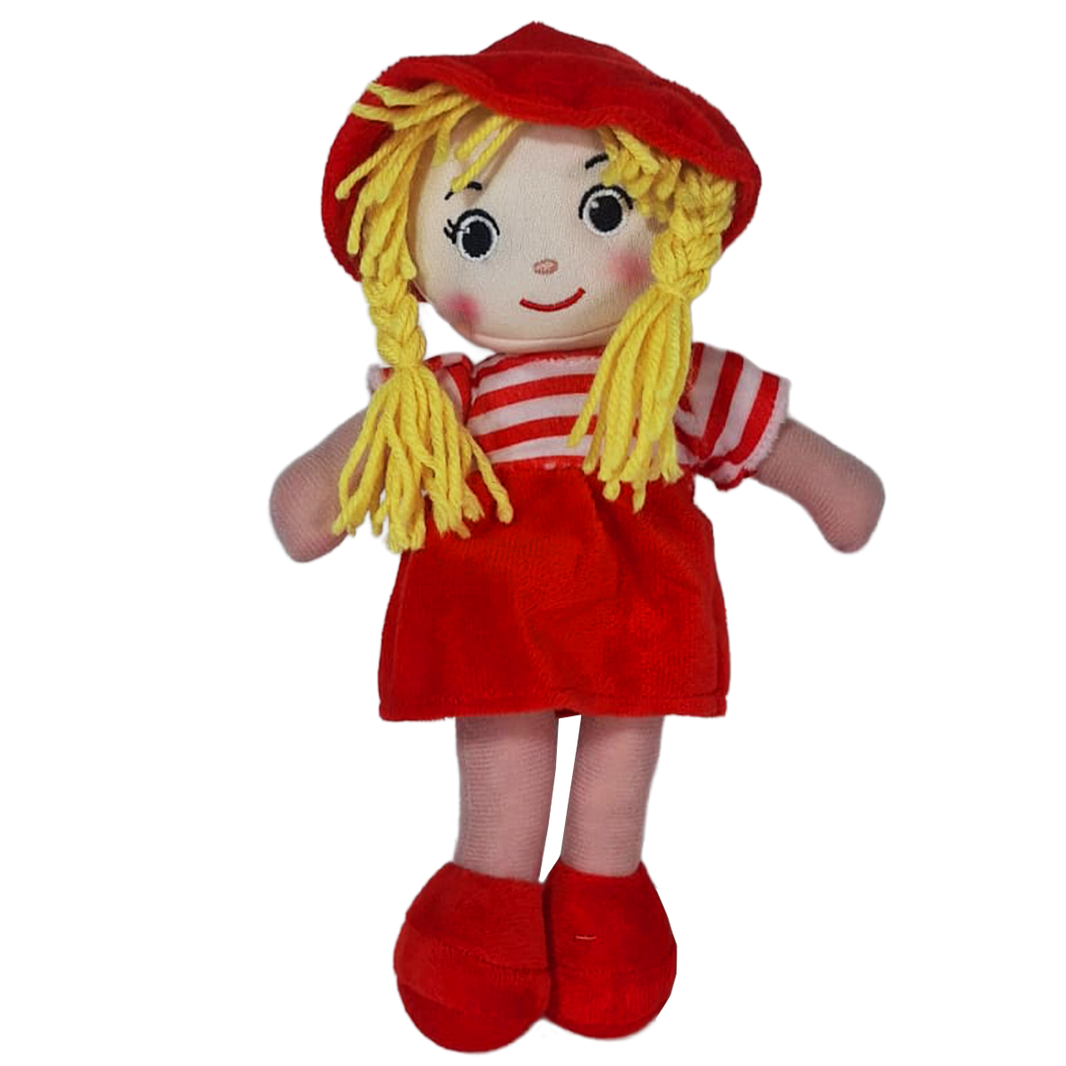 MUÑECA PECAS 25cm - ROJO