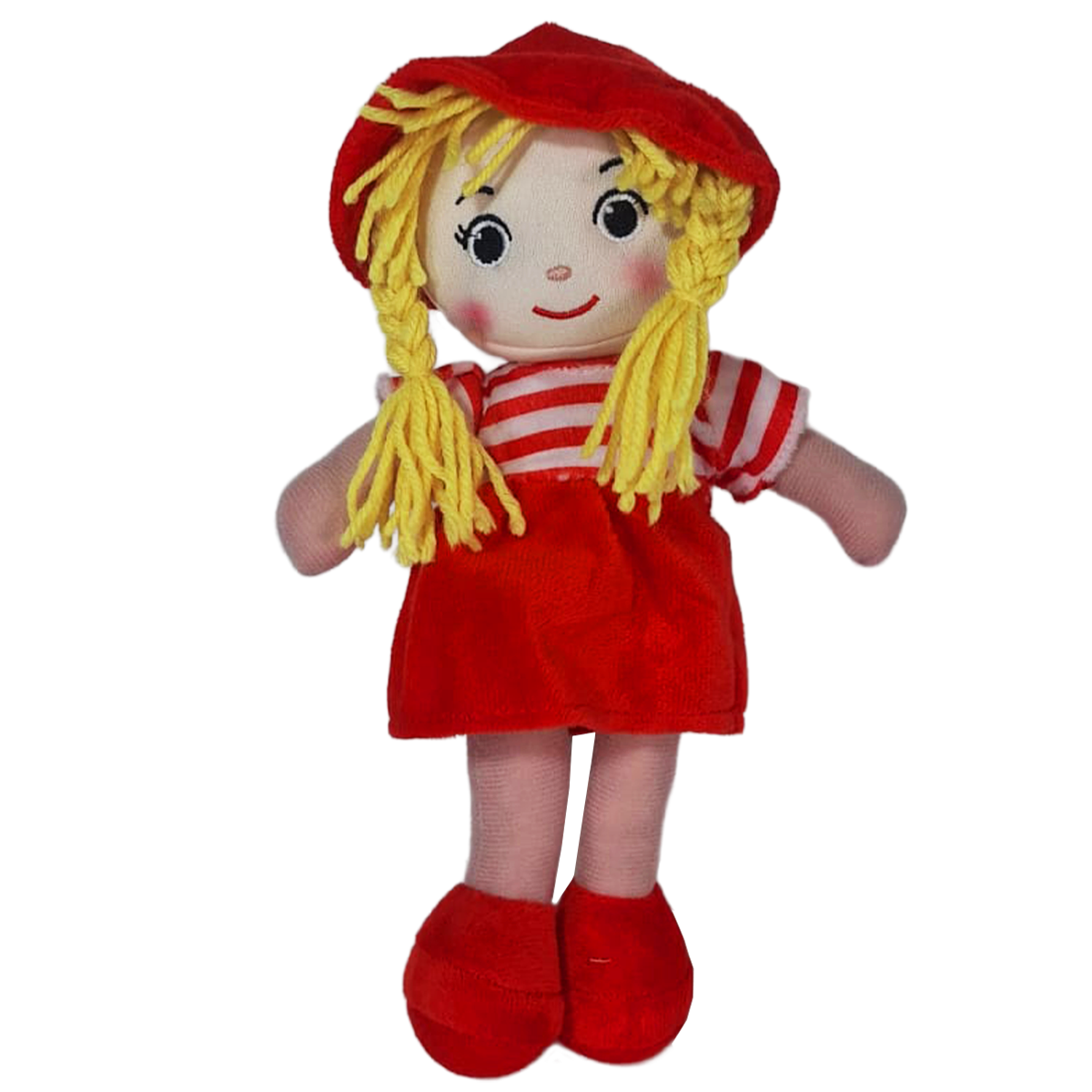 MUÑECA PECAS 25cm - ROJO