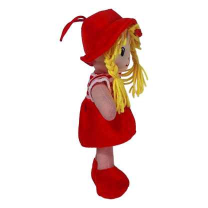 MUÑECA PECAS 25cm - ROJO