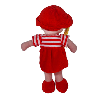 MUÑECA PECAS 25cm - ROJO