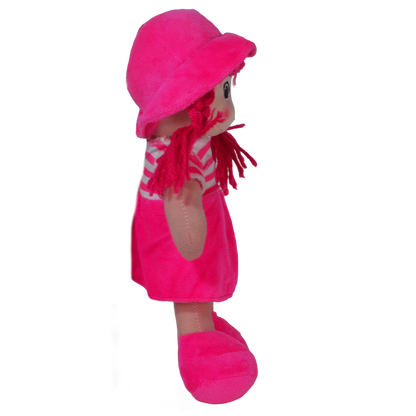 MUÑECA PECAS 25cm - ROSA OSCURO