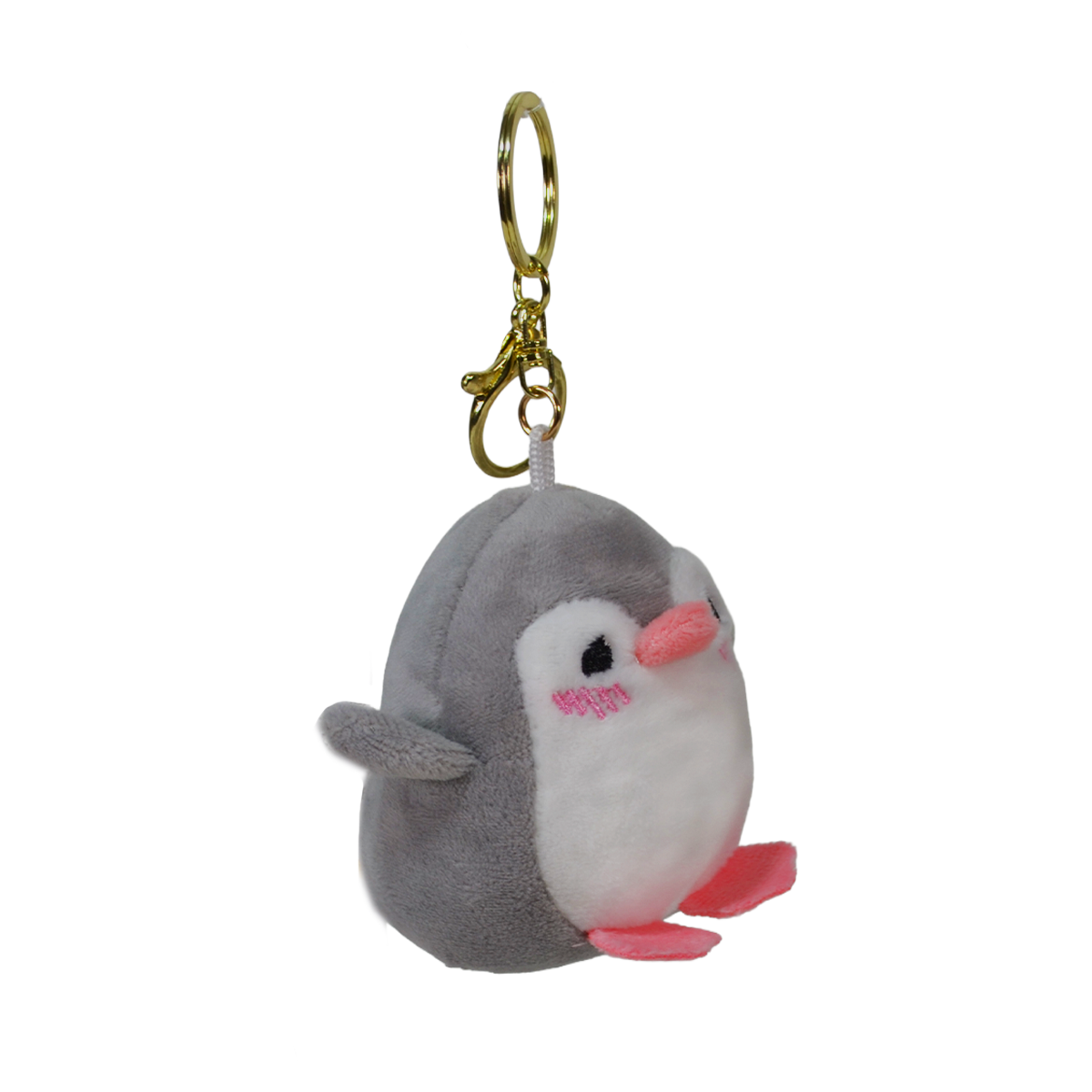LLAVERO PINGÜINO 9cm - GRIS