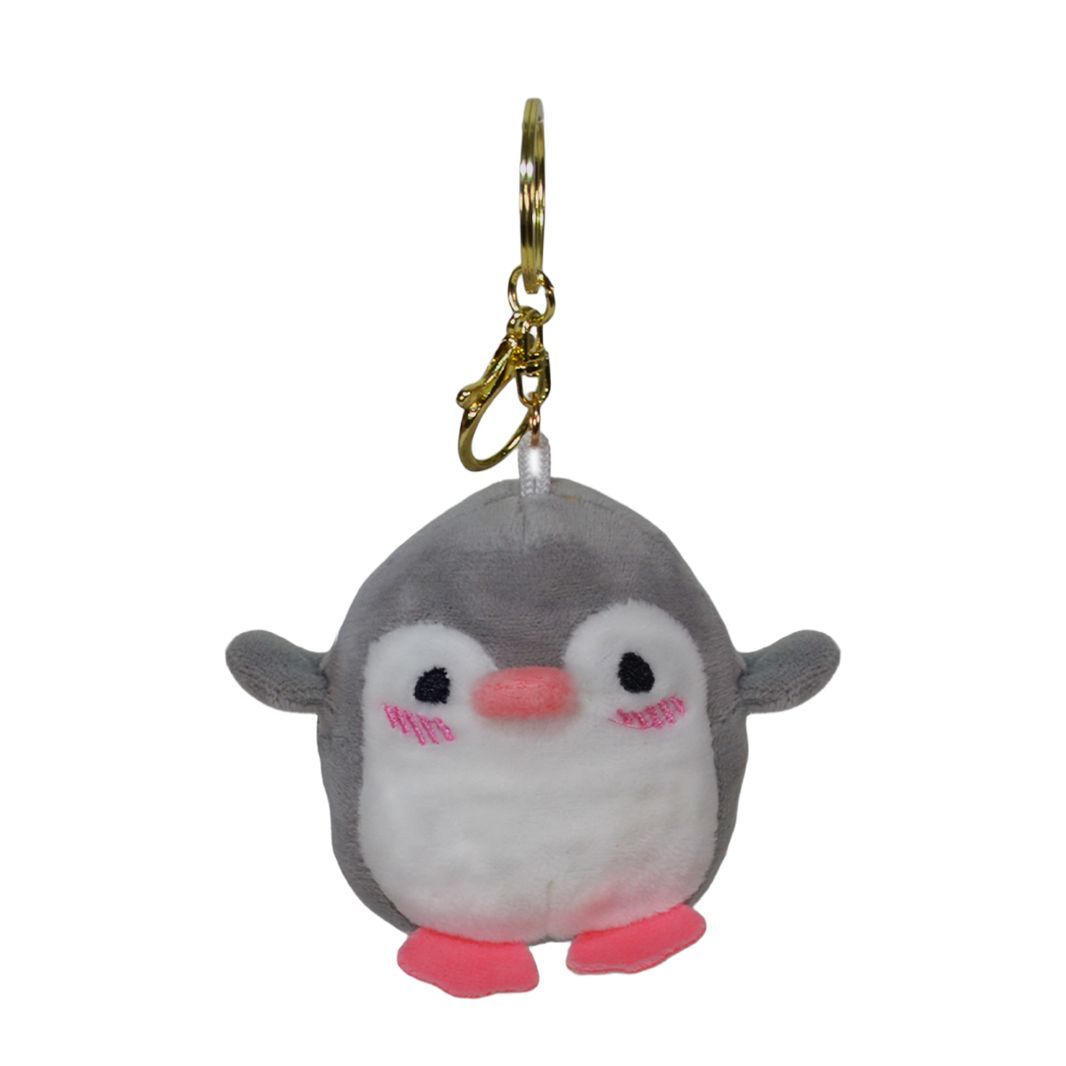 LLAVERO PINGÜINO 9cm - GRIS