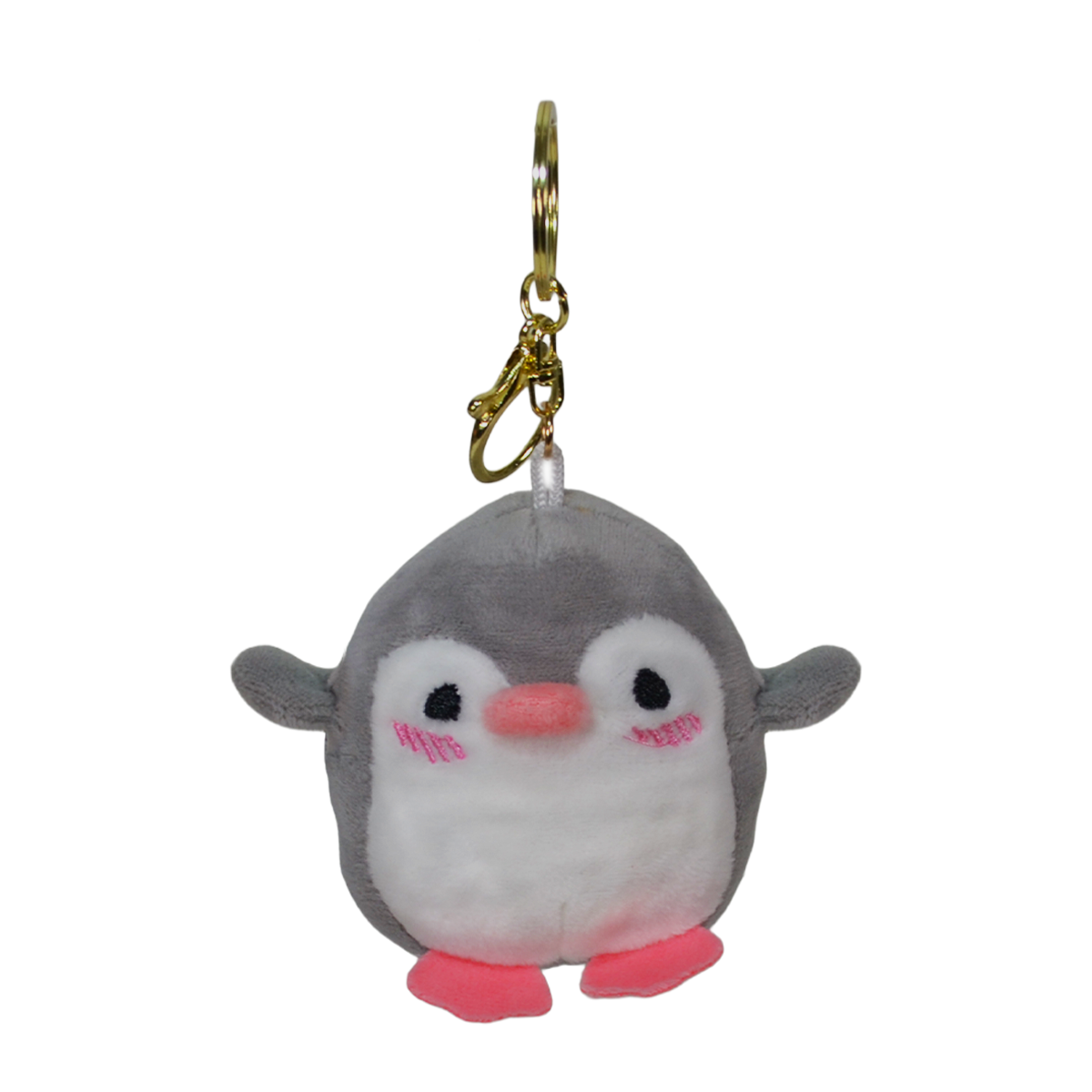 LLAVERO PINGÜINO 9cm - GRIS