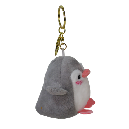 LLAVERO PINGÜINO 9cm - GRIS