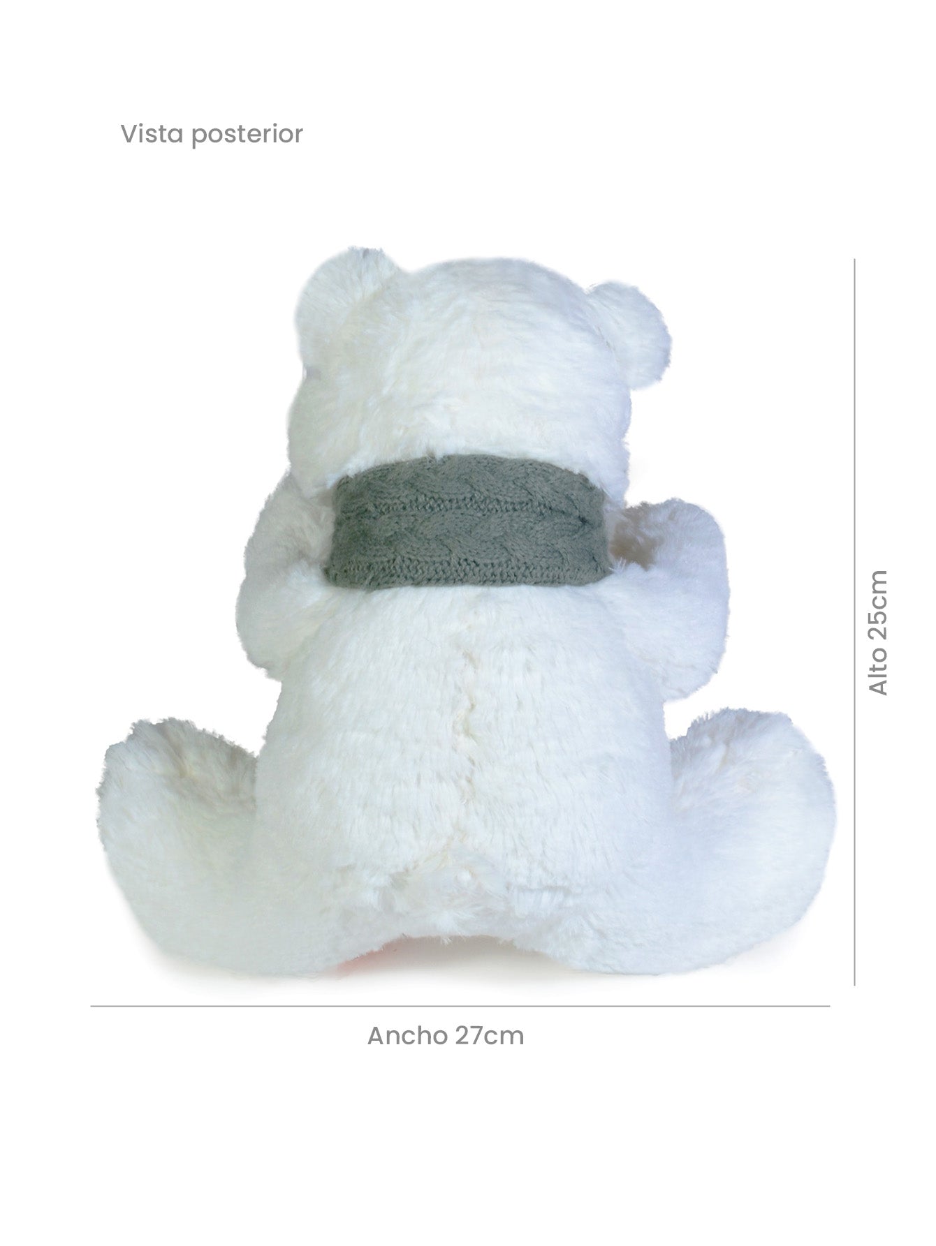 Oso de Peluche Polar Pashmina 35 cm